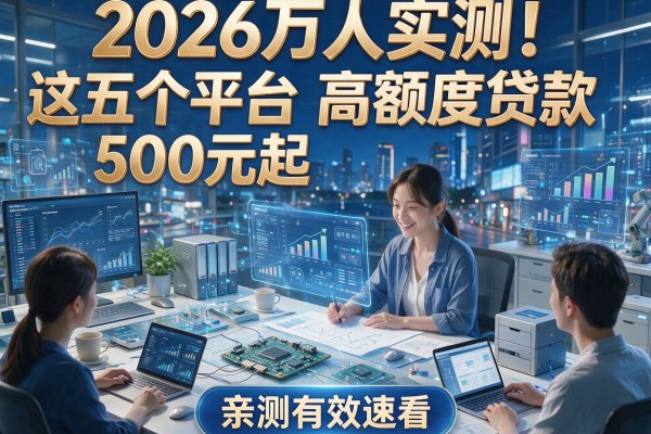 2026万人实测！这五个平台高额度贷款500元起，亲测有效速看