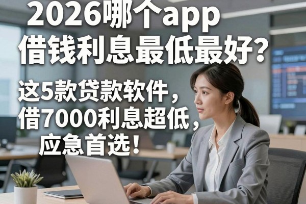2026哪个app借钱利息最低最好?这5款贷款软件借7000利息超低,应急首选!