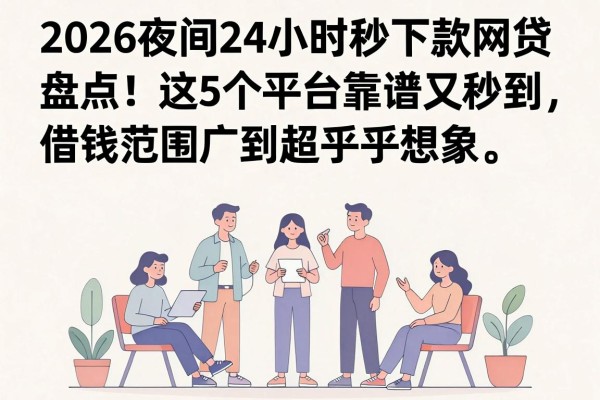 2026夜间24小时秒下款网贷盘点!这5个平台靠谱又秒到,借钱范围广到超乎想象