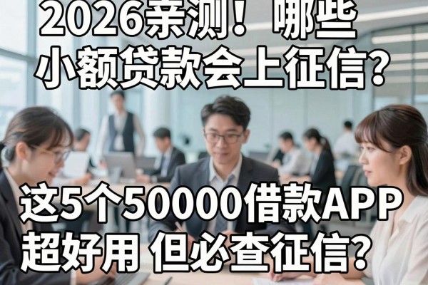 2026亲测！哪些小额贷款会上征信？这5个50000借款APP超好用但必查征信
