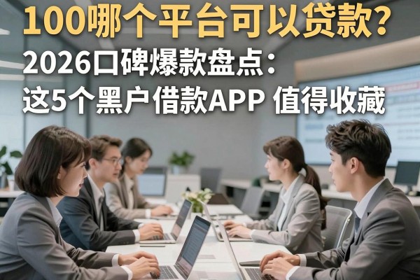 100哪个平台可以贷款?2026口碑爆款盘点:这5个黑户借款APP值得收藏!