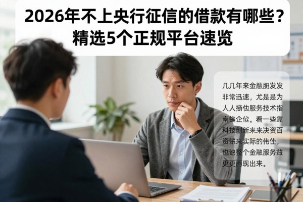 2026年不上央行征信的借款有哪些？精选5个正规平台速览！