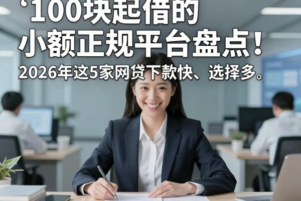 100块起借的小额正规平台盘点！2026年这5家网贷下款快、选择多，亲测靠谱