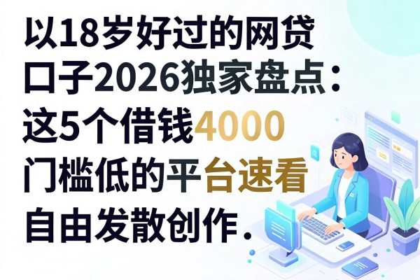 18岁好过的网贷口子2026独家盘点:这5个借钱4000门槛低的平台速看