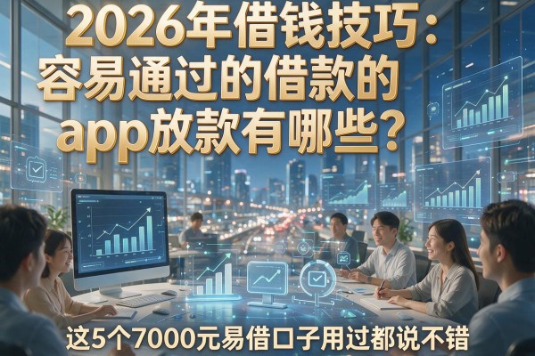 2026年借钱技巧：容易通过的借款的app放款有哪些？这5个7000元易借口子用过都说不错