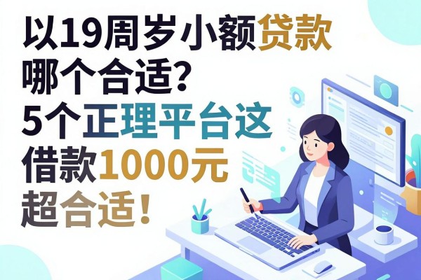 19周岁小额贷款哪个合适？这5个正规平台借款1000元超合适！