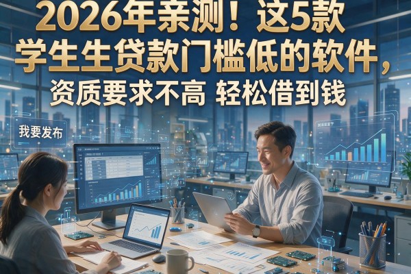 2026年亲测！这5款学生贷款门槛低的软件，资质要求不高轻松借到钱
