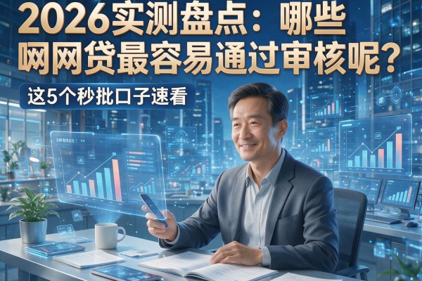 2026实测盘点：哪些网贷最容易通过审核呢？这5个秒批口子速看！