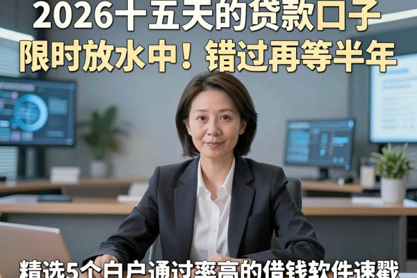 2026十五天的贷款口子限时放水中!错过再等半年,精选5个白户通过率高的借钱软件速戳