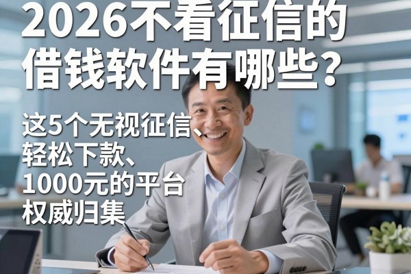 2026不看征信的借钱软件有哪些?这5个无视征信、轻松下款1000元的平台权威归集!