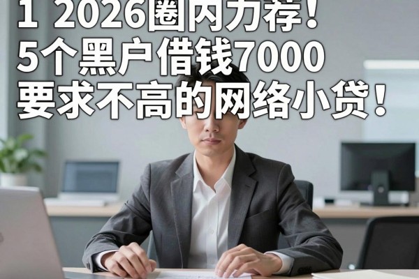 2026圈内力荐！5个黑户借钱7000要求不高的网络小贷，黑户查询秒过