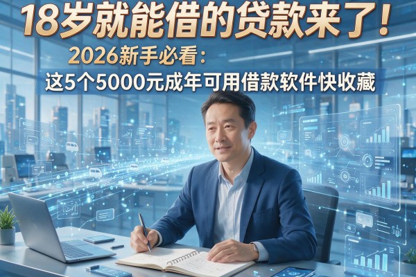 18岁就能借的贷款来了!2026新手必看:这5个5000元成年可用借款软件快收藏