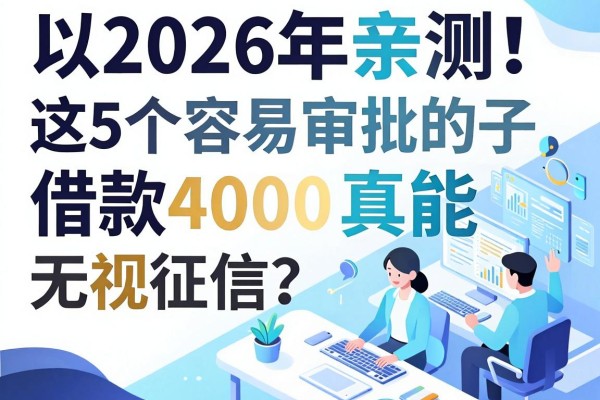 2026年亲测!这5个容易审批的大学生贷款口子,借款4000真能无视征信?