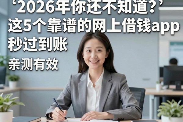 2026年你还不知道?这5个靠谱的网上借钱app秒过到账,亲测有效!