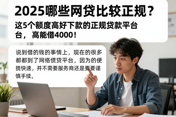 2025哪些网贷比较正规?这5个额度高好下款的正规贷款平台,最高能借4000!