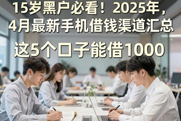15岁黑户必看！2025年4月最新手机借钱渠道汇总，这5个口子能借1000