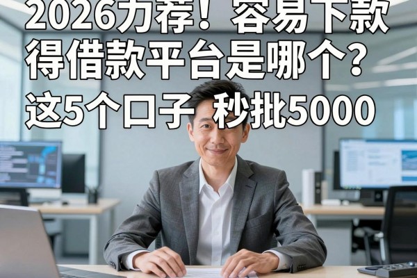 2026力荐!容易下款得借款平台是哪个?这5个口子秒批5000