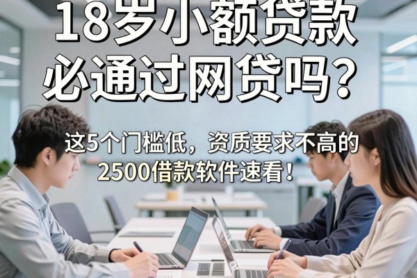18岁小额贷款必通过网贷吗?这5个门槛低、资质要求不高的2500借款软件速看