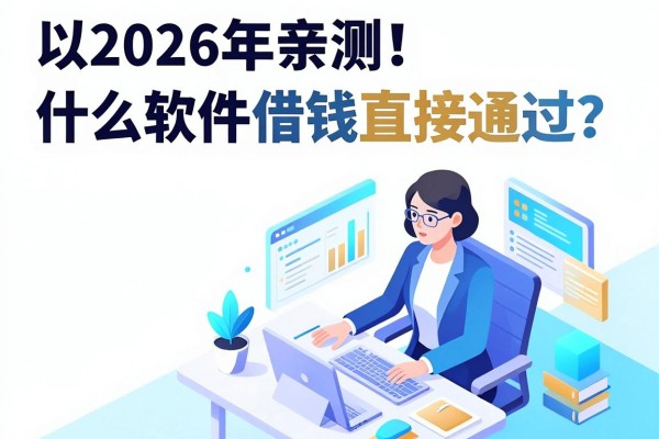 2026年亲测！什么软件借钱直接通过？这5个无视征信的贷款软件真能必下款