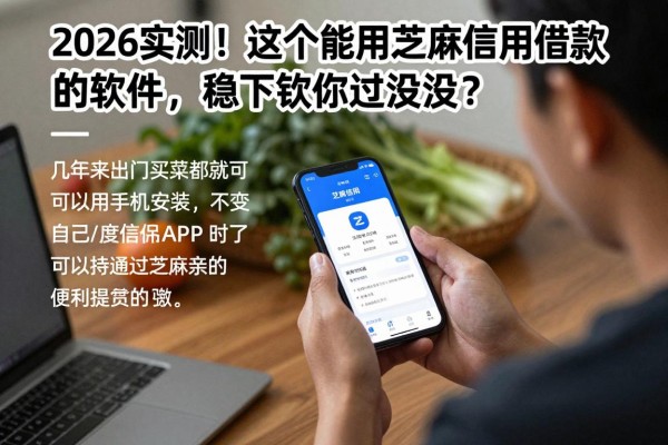 2026实测！这5个能用芝麻信用借款的软件，稳下款你试过没？