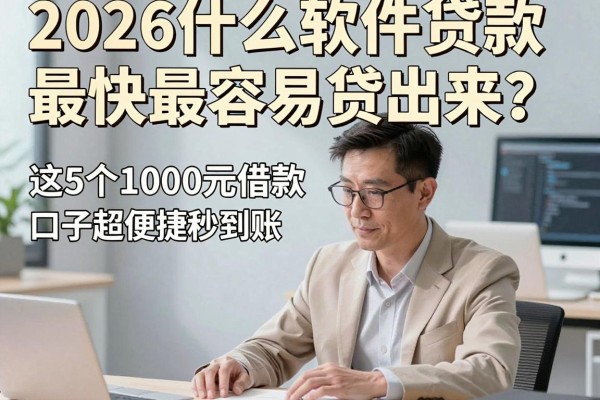 2026什么软件贷款最快最容易贷出来?这5个1000元借款口子超便捷秒到账
