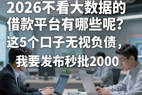 2026不看大数据的借款平台有哪些呢？这5个口子无视负债秒批2000！