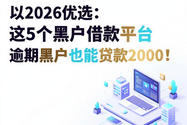 2026优选:这5个黑户借款平台,逾期黑户也能贷款2000!
