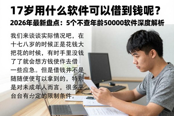 17岁用什么软件可以借到钱呢?2026年最新盘点:5个不查年龄借50000的软件深度解析