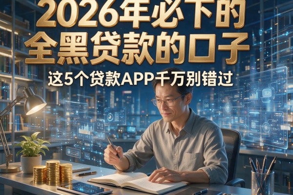 2026年必下的全黑贷款的口子，这5个贷款APP千万别错过！