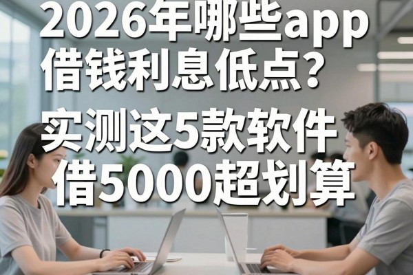 2026年哪些app借钱利息低点?实测这5款软件借5000超划算!