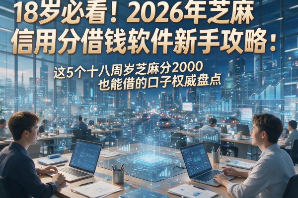18岁必看！2026年芝麻信用分借钱软件新手攻略：这5个十八周岁芝麻分2000也能借的口子权威盘点
