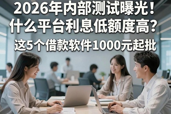 2026年内部测试曝光!什么平台利息低额度高?这5个借款软件1000元起批