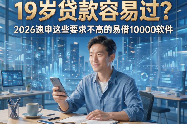 19岁贷款容易过？2026速申这些要求不高的易借10000软件！