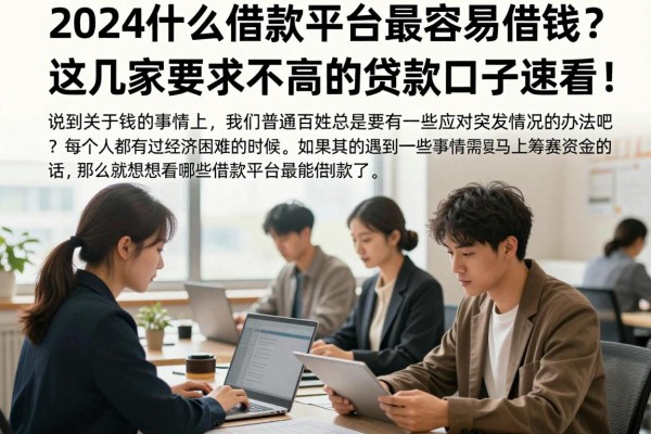 2024什么借款平台最容易借钱?这几家要求不高的贷款口子速看!