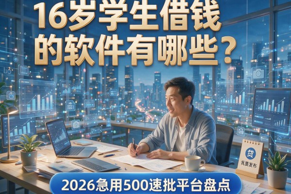 16岁学生借钱的软件有哪些？2026急用500速批平台盘点