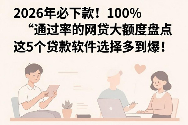 2026年必下款!100%通过率的网贷大额度盘点,这5个贷款软件选择多到爆!