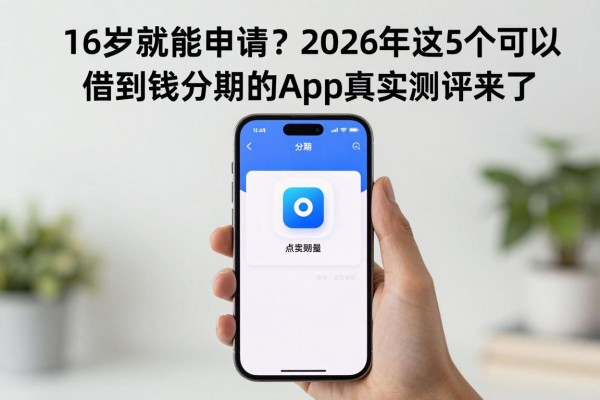 16岁就能申请？2026年这5个可以借到钱分期的app真实测评来了