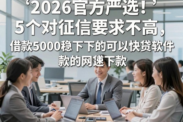 2026官方严选!5个对征信要求不高、借款5000稳下的可以快速下款的网贷软件