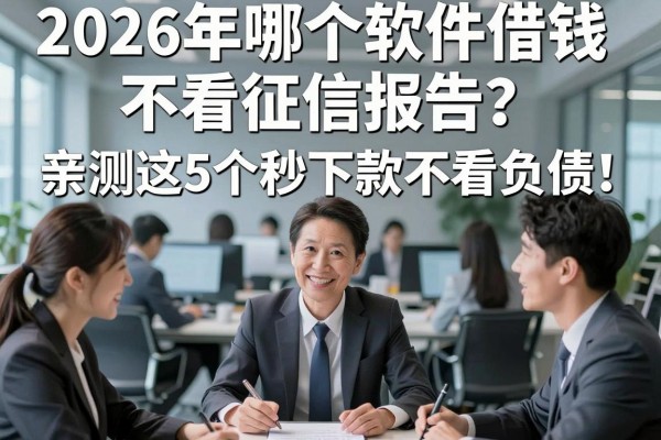 2026年哪个软件借钱不看征信报告?亲测这5个秒下款不看负债!