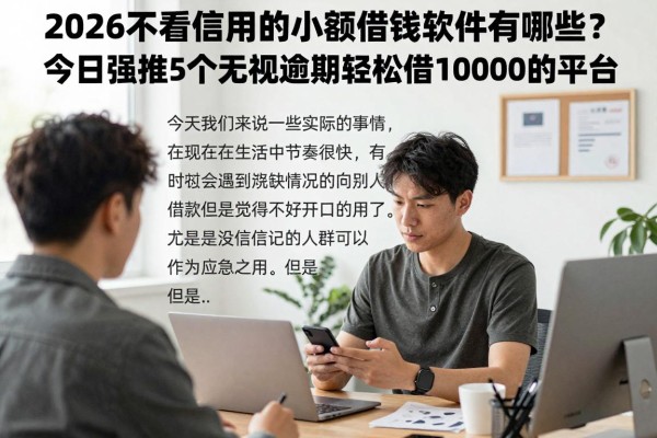 2026不看信用的小额借钱软件有哪些?今日强推5个无视逾期轻松借10000的平台
