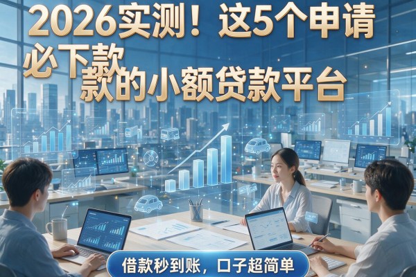 2026实测！这5个申请必下款的小额贷款平台，借款秒到账、口子超简单