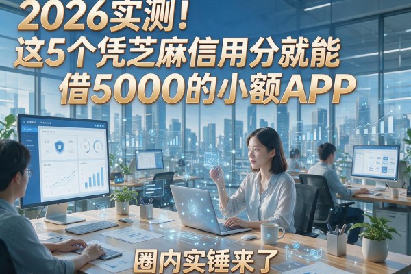 2026实测！这5个凭芝麻信用分就能借5000的小额APP，圈内实锤来了