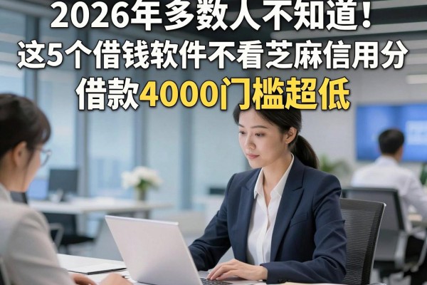2026年多数人不知道！这5个借钱软件不看芝麻信用分，借款4000门槛超低