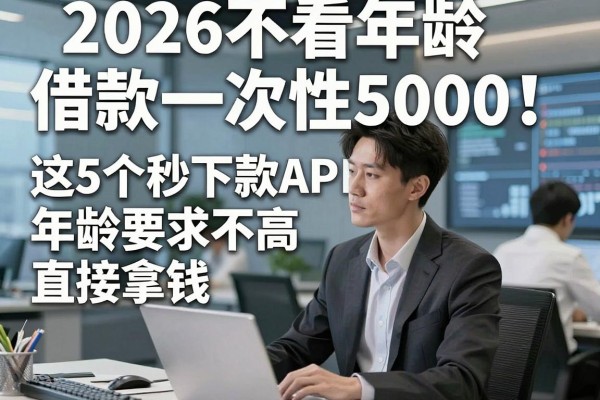 2026不看年龄借款一次性5000！这5个秒下款APP，年龄要求不高直接拿钱