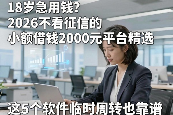 18岁急用钱？2026不看征信的小额借钱2000元平台精选，这5个软件临时周转也靠谱
