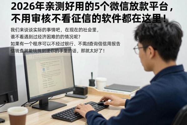 2026年亲测好用的5个微信放款平台,不用审核不看征信的软件都在这里!
