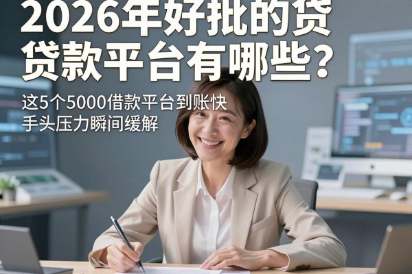 2026年好批的贷款平台有哪些?这5个5000借款平台到账快,手头压力瞬间缓解!