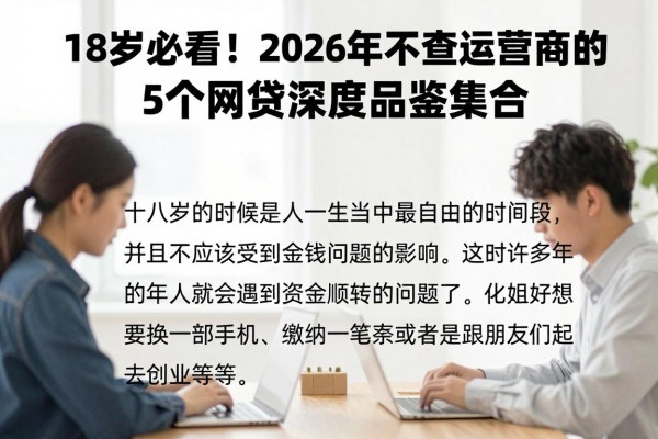 18岁必看！2026年不查运营商的5个网贷深度品鉴集合