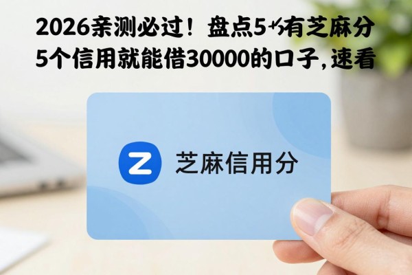 2026亲测必过!盘点5个有芝麻信用分就能借3000的口子,速看