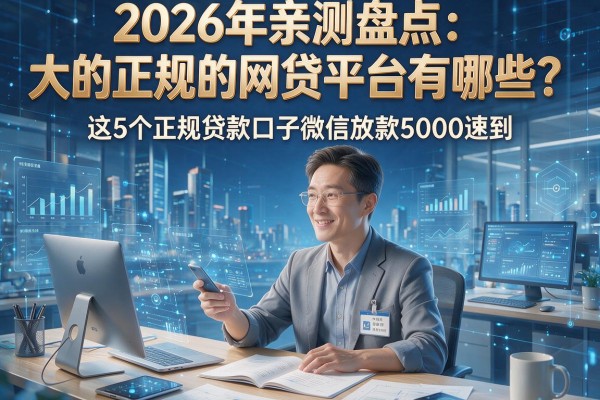 2026年亲测盘点：大的正规的网贷平台有哪些？这5个正规贷款口子微信放款5000速到！